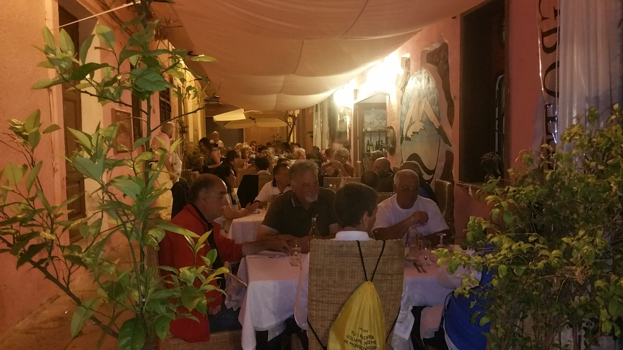 Evening at La Grotta